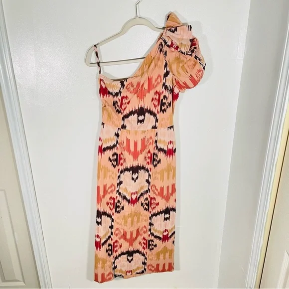 NEW Ulla Johnson Idra Ikat Cotton Midi Dress Sienna - Picture 9 of 9